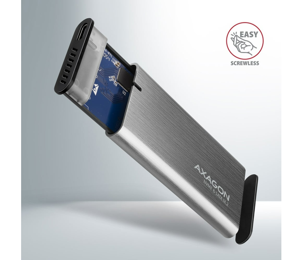 Axagon EEM2-SG2, USB-C 10Gbps - M.2 NVMe & SATA SSD RAW box - 1353424 - zdjęcie 6